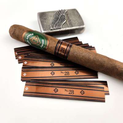 Custom Private Cigar Band Label with ISO9001:2008 Certification and Adhesive Sticker for Premium Cigar Packaging