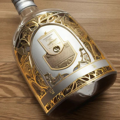 โฟลยสแตมปิ้งร้อน ทองคําสตาร์ทลาย Label กระป๋องไวน์ สติ๊กเกอร์ 3D สตาร์ทไวน์โลหะ