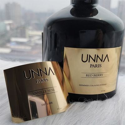 ซื้อ สติ๊กเกอร์โลโก้โลหะที่กําหนดเอง สําหรับขวดน้ําหอม สติ๊กเกอร์โลหะทอง online manufacture