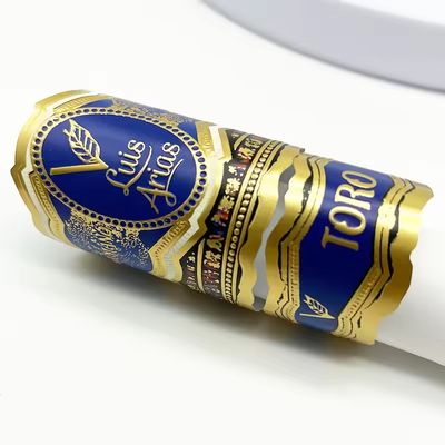 ซื้อ Custom Logo Cigar Label with Full-automatic Production and Customized Shape for Premium Branding online manufacture