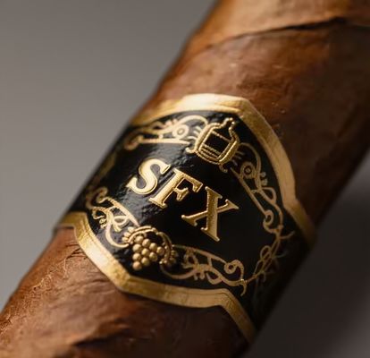 ราคาดี Customized Shape ISO9001 Certified Full-automatic Production Gold Foil Embossed Cigar Label Adhesive Sticker ออนไลน์