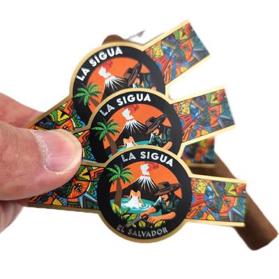 ราคาดี Custom Embossed Gold Foil Cigar Label and Band with ISO9001:2008 Certification for Personalized Use ออนไลน์