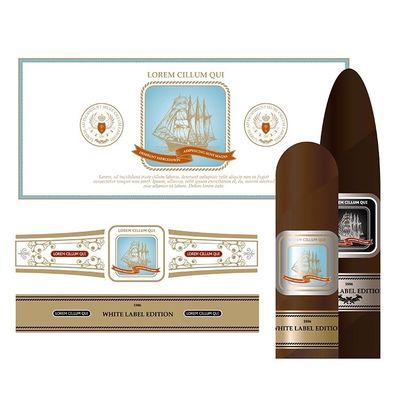 ราคาดี Holographic Gold Foil Cigar Label and Band with ISO9001:2008 Certification for Premium Cigar Packaging ออนไลน์