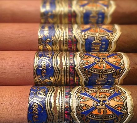 ราคาดี Private Label Custom Shape Eco-friendly Cigar Band and Cigar Label with Gold Foil Printing ออนไลน์